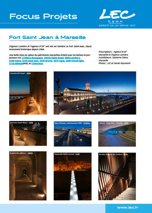 Focus Projets LEC | Fort Saint Jean à Marseille