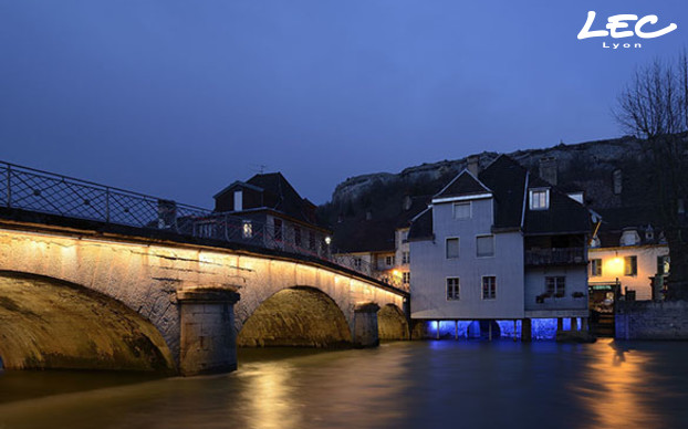 <p>Les arches du pont sont équipées de 6 barreaux 5633-BE6-L2 Arches (2 par arche), installés à la perpendiculaire de la rivière.<br />
 </p>

<p> </p>
