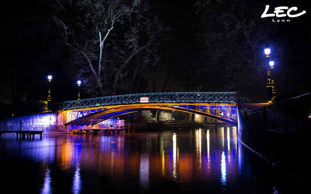 <p>Le tablier du pont est équipé de deux lignes de 22m de linéaire 5620-Brunei en ambre qui éclairent vers le bas. </p>
