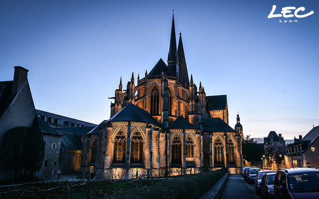 <p>De nombreux barreaux PASSY (5760) sont utilisés pour la mise en valeurs des façades. Les jeux de lumières sont complétés par des projecteurs Alicante et des Luminy 4 pour la mise en relief de certaines zones.</p>
