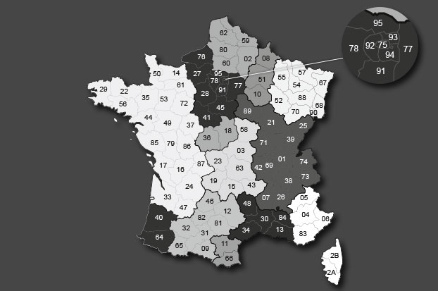 le réseau commercial LEC en france